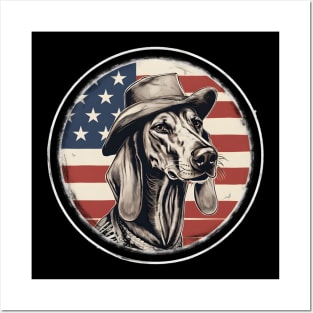 Saluki 4th of July Posters and Art